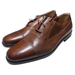 Florsheim Savona 5 Eye Mens 13 D Tan NEW Cap Toe Oxford Dress Shoes